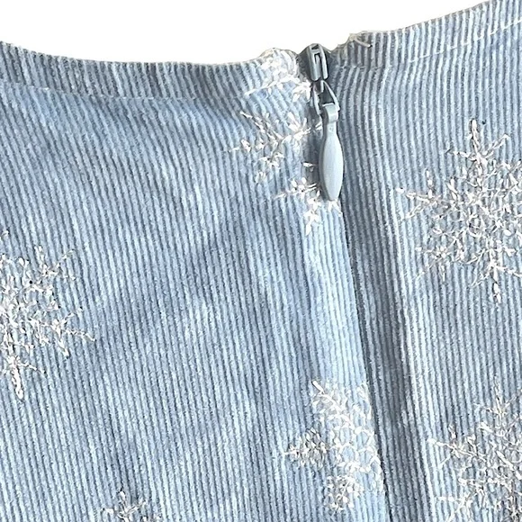 Strasburg Light Blue Corduroy Jumper Dress size 5